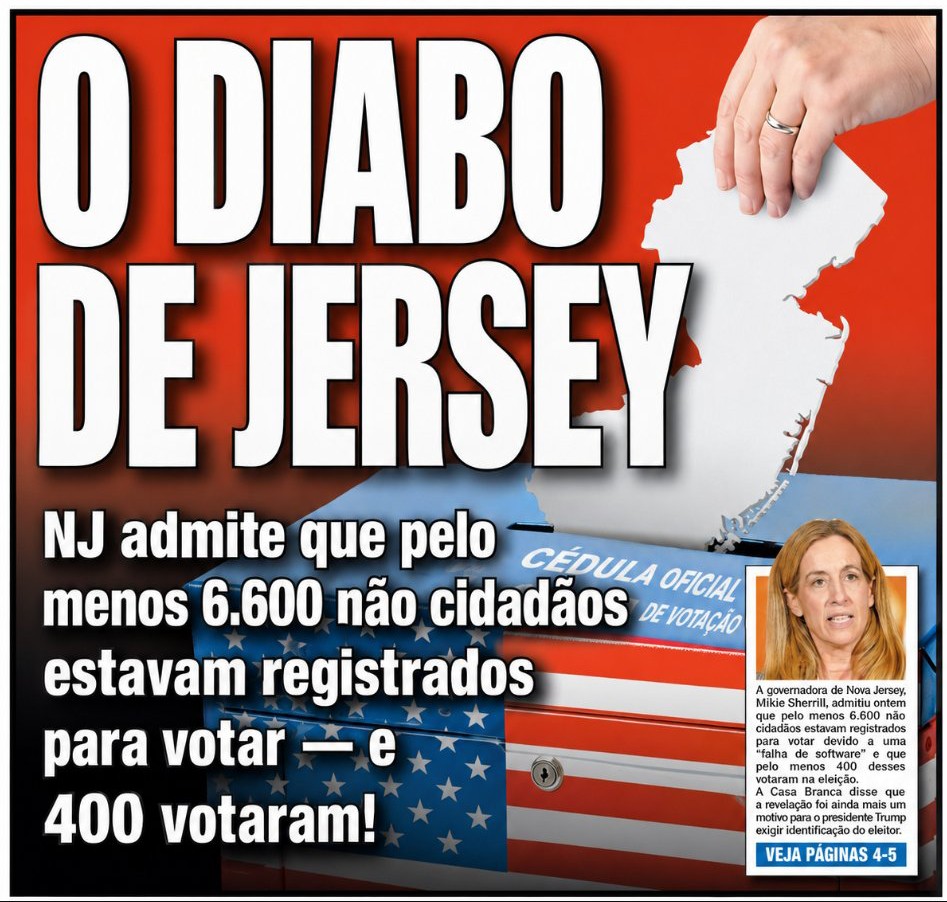 EUA: New Jersey confirma registro e voto de milhares de não-cidadãos